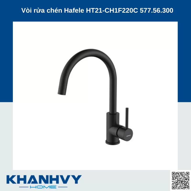 Vòi rửa chén Hafele HT21-CH1F220C 577.56.300 