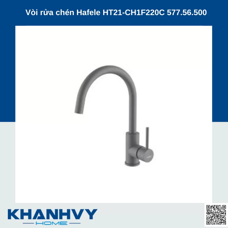 Vòi rửa chén Hafele HT21-CH1F220C 577.56.500 