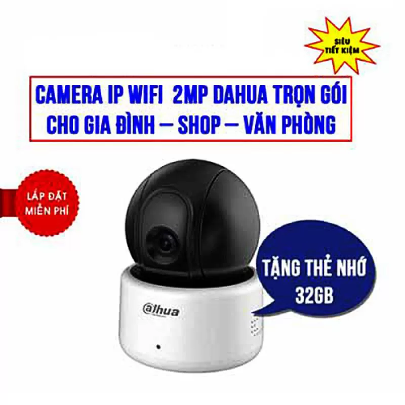 Lắp Đặt Trọn Bộ Camera Wifi Dahua DHI-A22P 2.0MP Giá Rẻ
