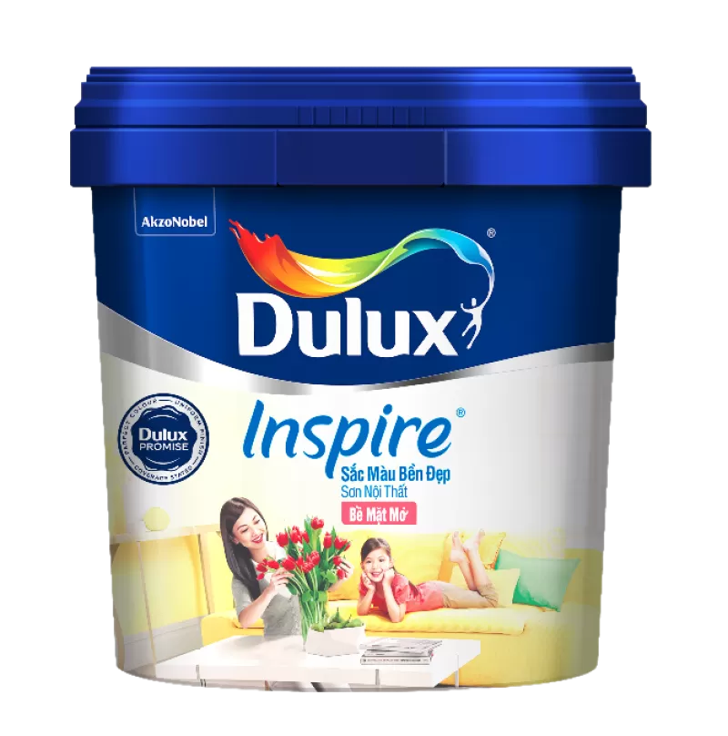 Sơn nước nội thất Dulux Inspire Bề mặt mờ - Màu pha nhạt