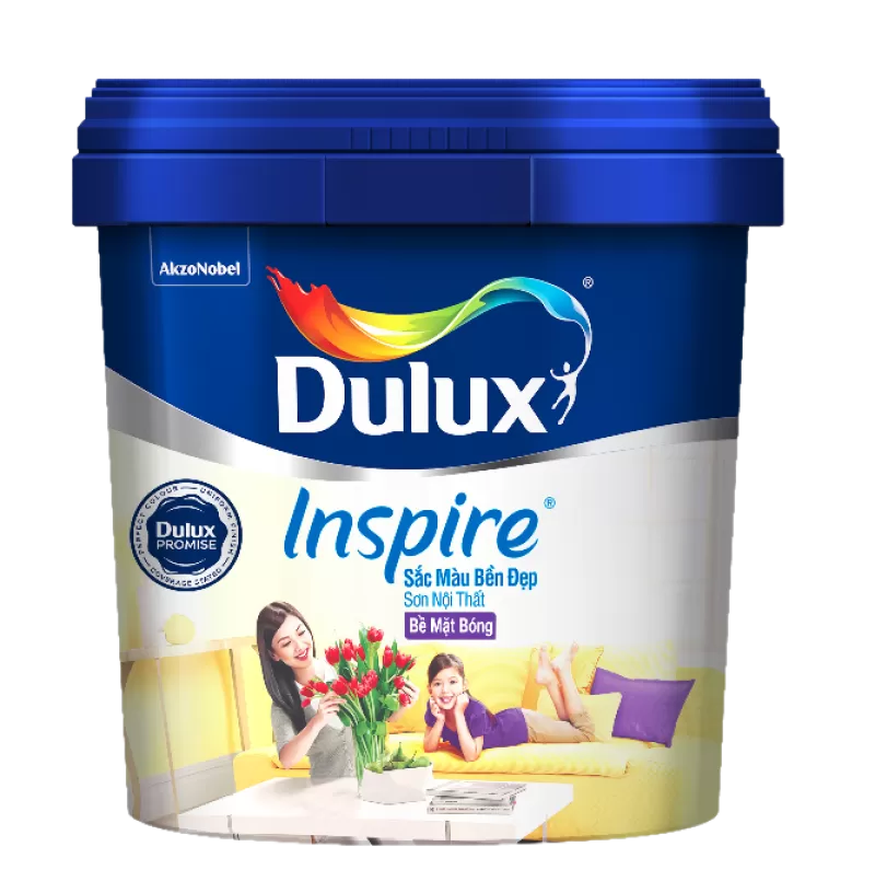Sơn nước nội thất Dulux Inspire Bề mặt bóng - Màu pha nhạt