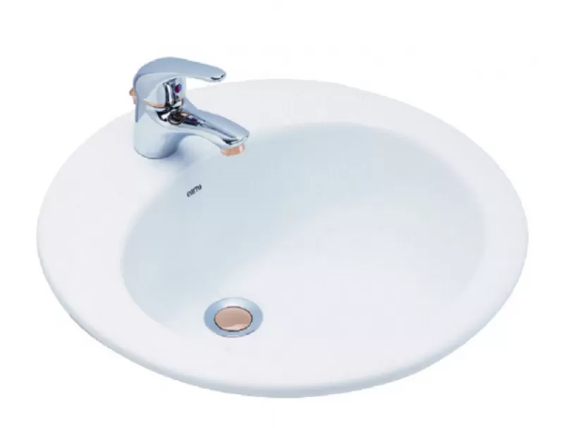 Chậu rửa bán âm bàn COTTO C008 màu kem nhập khẩu Thái Lan