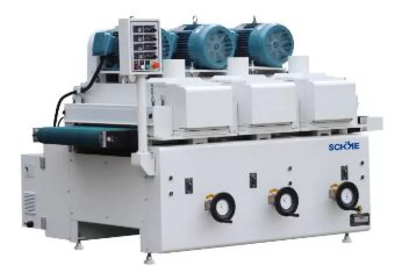 THREE HEAD STEEL BRUSH MACHINE