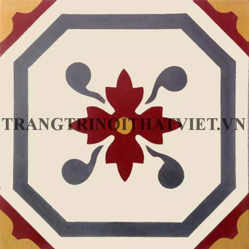 Gạch bông 15x15, V15-01 - trangtrinoithatviet.vn