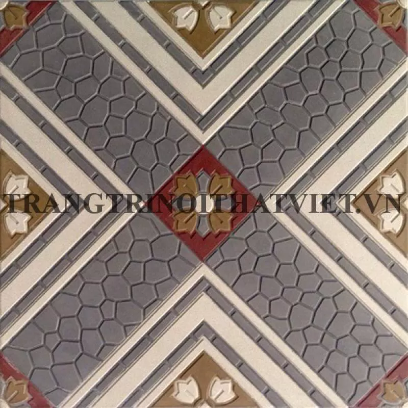 Gạch bông 3D 20x20, V20R-15 - trangtrinoithatviet.vn