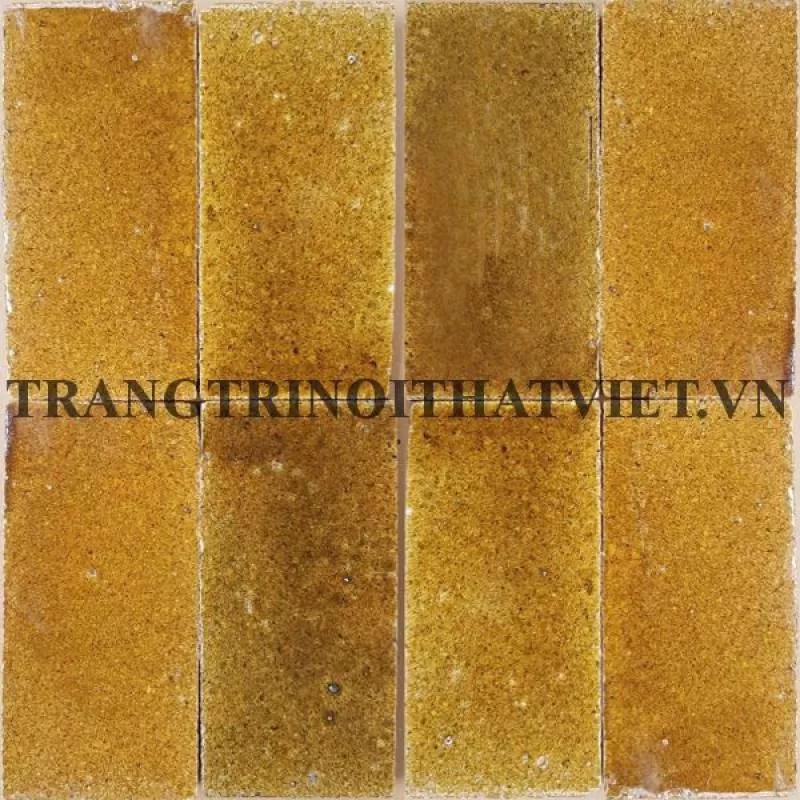 Gạch gốm nung 7.5x15 cm, Vàng - trangtrinoithatviet.vn