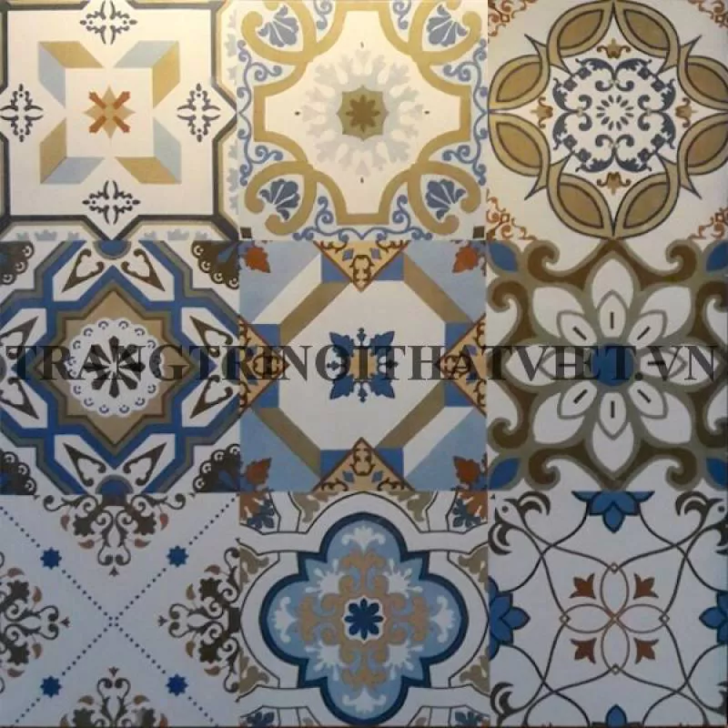 Gạch bông men 60x60, HC6610 - trangtrinoithatviet.vn