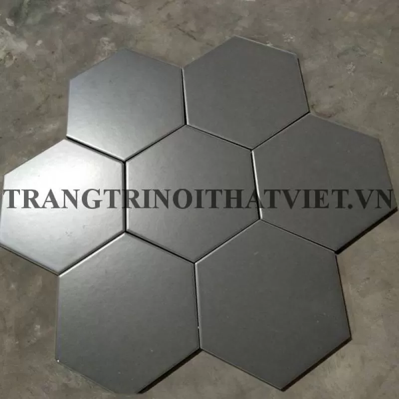 Gạch bông men lục giác, LGM – Xám