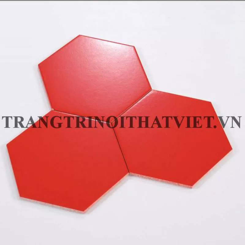 Gạch bông men lục giác, LGM – Đỏ