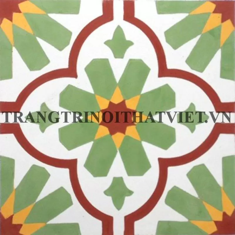 Gạch bông 20x20, V20-27 - trangtrinoithatviet.vn