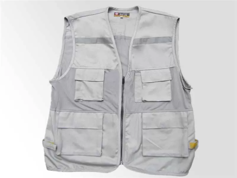 Áo gile màu ghi đá