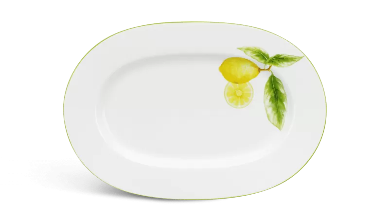 Dĩa oval 32 cm - Camellia - Quả Chanh 