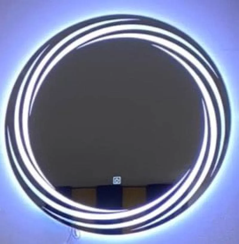 Gương Phòng Tắm Draco ATG21LI Tích Hợp Đèn Led Với Trình Điều Khiển Cảm Ứng Thiết Kế Tròn (Led Xoáy) Kích Thước D60cm 