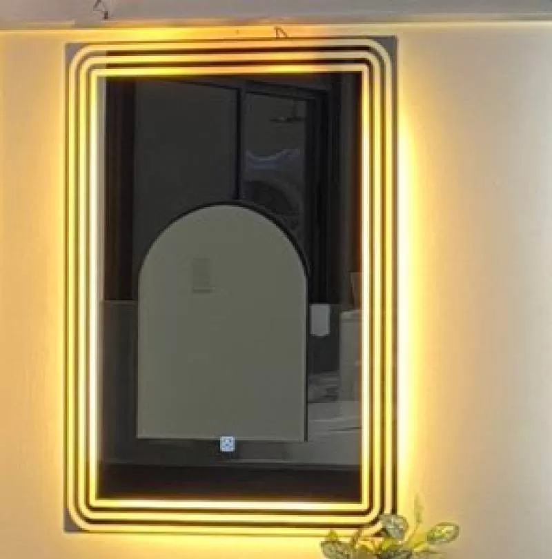 Gương Phòng Tắm Draco ATG35LI Tích Hợp Đèn Led Với Trình Điều Khiển Cảm Ứng Thiết Kế Chữ Nhật (Led 3 Sọc) Kích Thước 50cm x 70cm