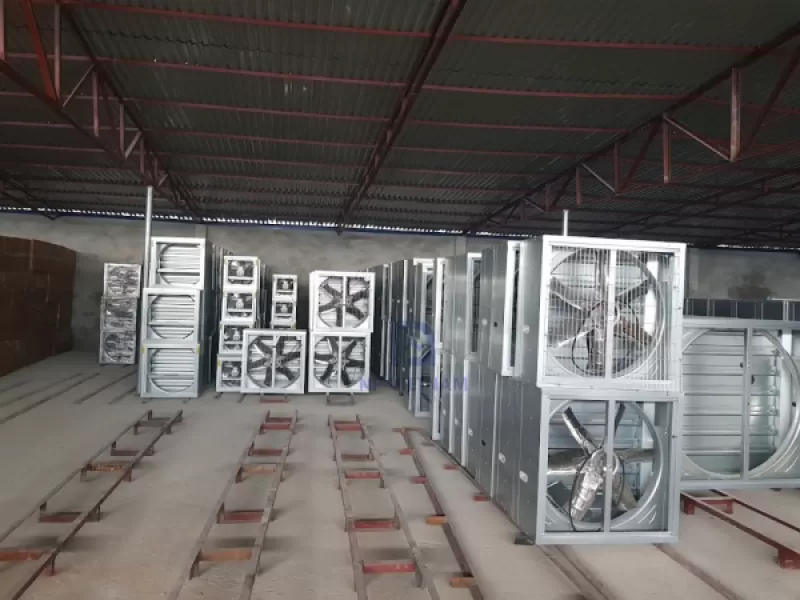 QUẠT HÚT CÔNG NGHIỆP 400x400x320mm Vuông NAKO