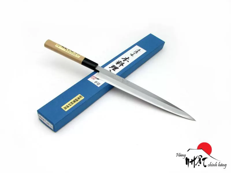 Dao sashimi Hayashi thép Aogami ghép 2 lớp 240mm 