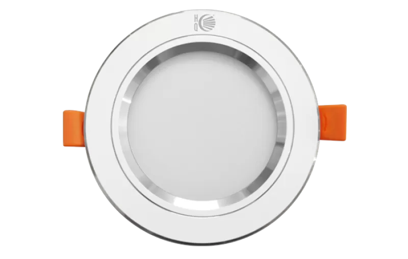 Đèn led downlight 9W viền bạc