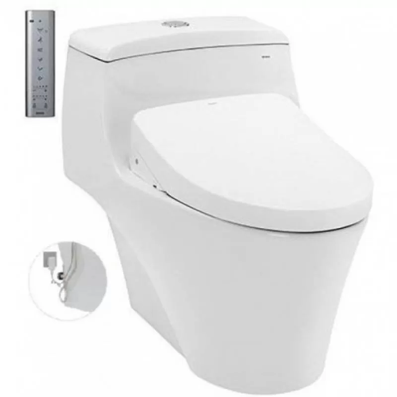 Bồn Cầu Điện Tử TOTO MS823DRW11#XW Kèm Nắp Rửa Điện Tử WASHLET Dòng S7 – TCF4911Z (220V)