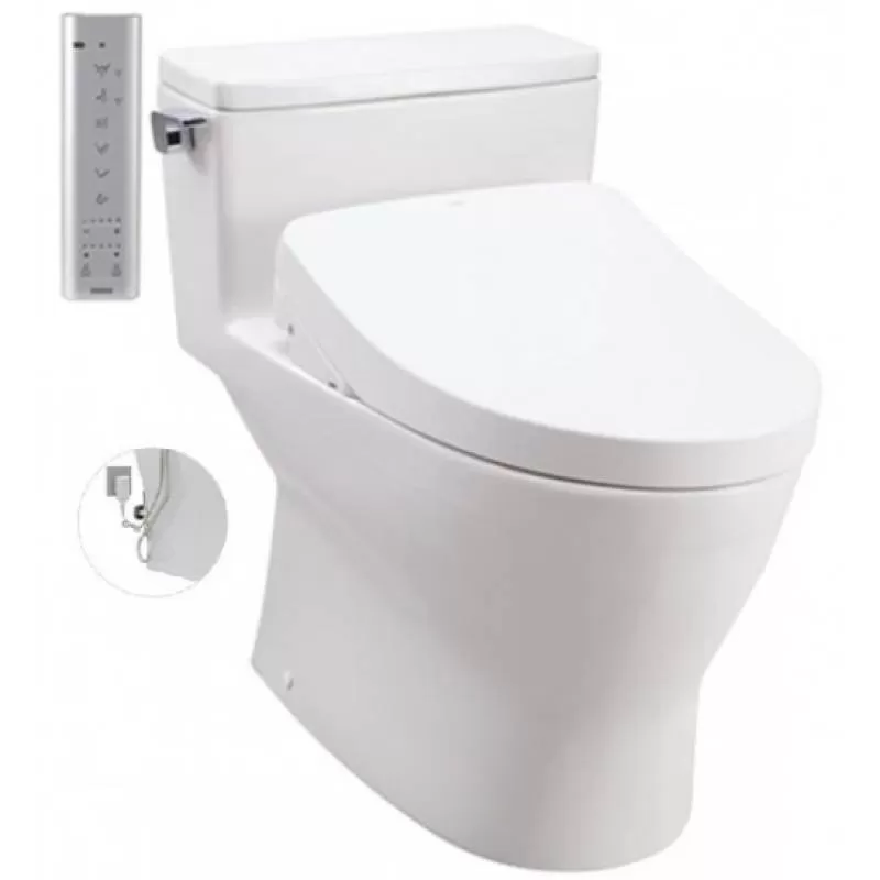 Bồn Cầu Điện Tử TOTO MS188VKW11#XW/T53P100VR Kèm Nắp Rửa Điện Tử WASHLET Dòng S7 – TCF4911Z (220V)