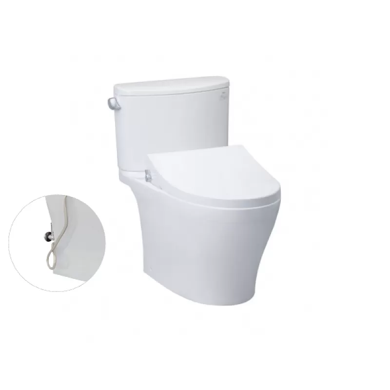 Bồn Cầu TOTO CS767RE4#XW 2 Khối Nắp Rửa Cơ TCW1211A 