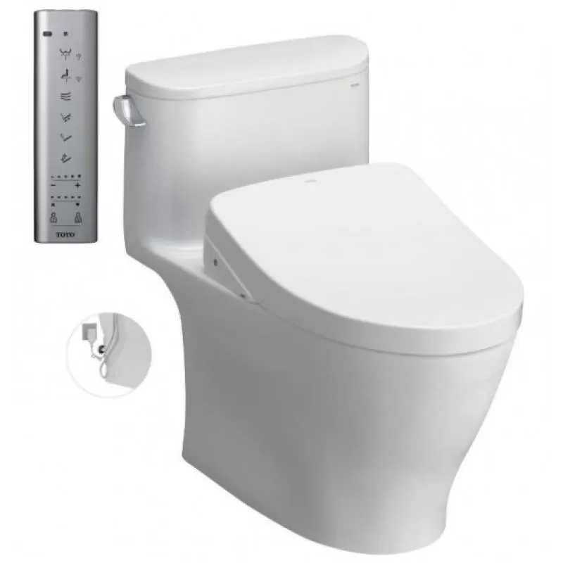 Bồn Cầu Điện Tử TOTO MS887RW11#XW Kèm Nắp Rửa Điện Tử WASHLET Dòng S7 – TCF4911Z (220V)
