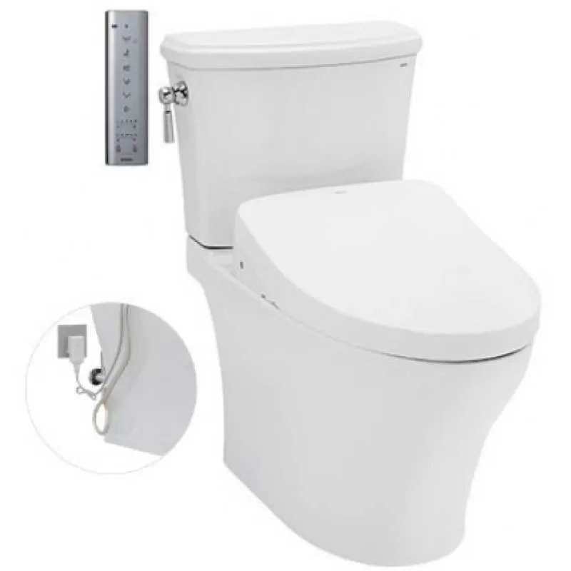 Bồn Cầu Điện Tử TOTO CS986GW11#XW Kèm Nắp Rửa Điện Tử WASHLET Dòng S7 – TCF4911Z (220V) 