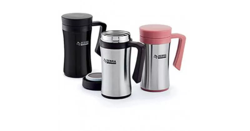 Ca giữ nhiệt inox Zebra có quai 450ml - 112972 - inoxngocthuy.com
