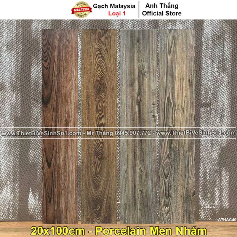 Gạch Lát 20x100 Malaysia 20M201-20M202-20M203-20M204