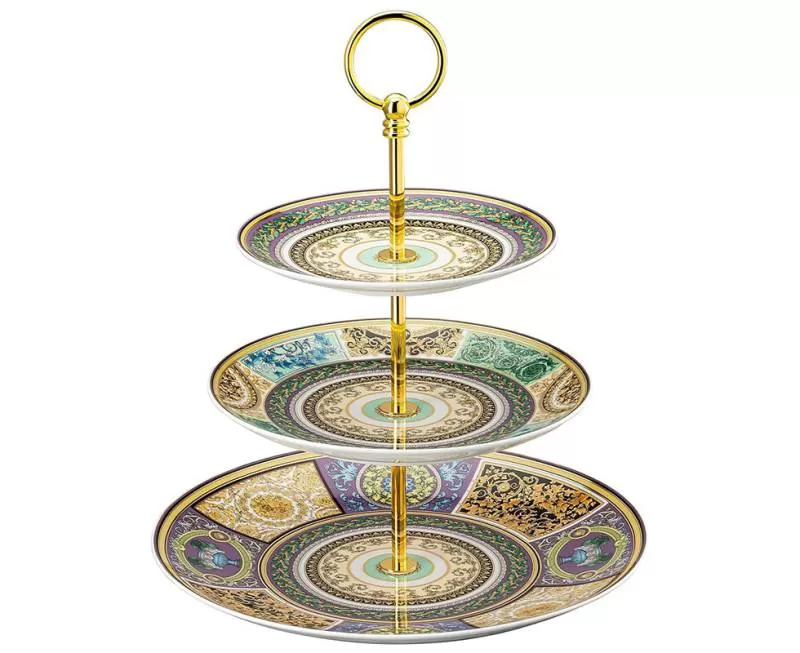 Đĩa 3 tầng Versace Barocco Mosaic - 19335-403728-25311