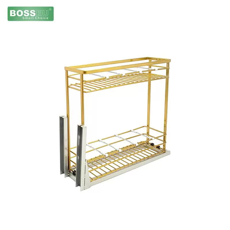 Giá gia vị nan dẹt mạ Nano vàng BS301.120G