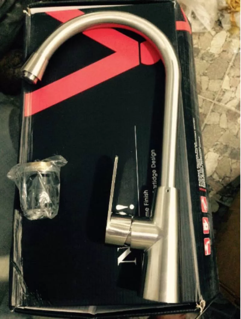 Vòi rửa chén nóng lạnh (Xi mờ Inox) - E-805