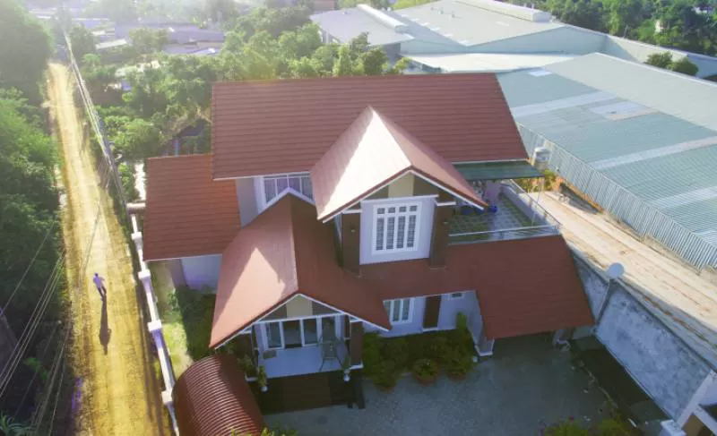 Biệt Thự ở Gò Dầu, Tây Ninh sử dụng ngói màu SCG - SCG Vật Liệu Xây Dựng