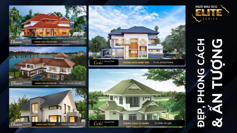 Bộ sưu tập những mẫu nhà đẹp sử dụng Ngói màu SCG Elite - SCG Vật Liệu Xây Dựng