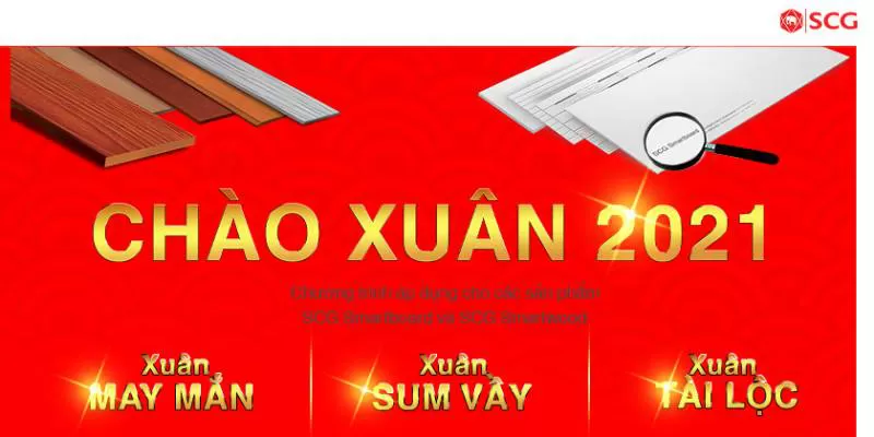 SCG – CHƯƠNG TRÌNH KHUYẾN MÃI CHÀO XUÂN 2021