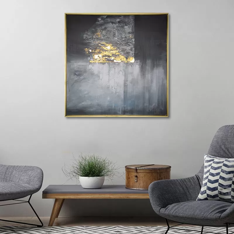 Tranh Sơn Dầu Black And Gold Alila (110x120cm) 
