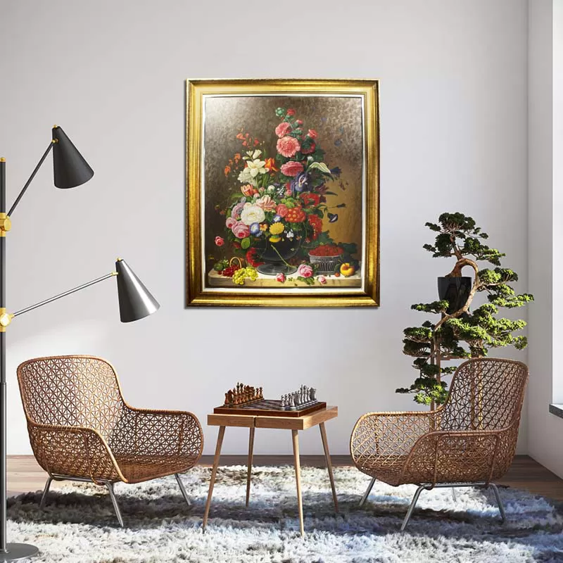 Tranh Sơn Dầu Lọ Hoa Cổ 4 Alila (1,5x1,2m) 