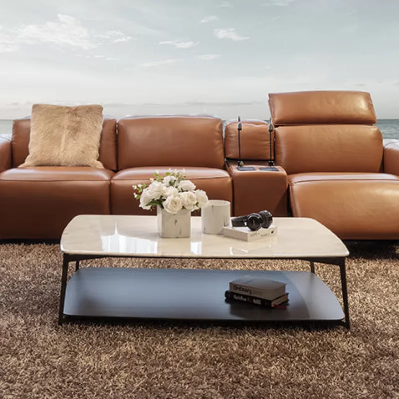 FUSCHL Bàn Cafe Mặt Đá Marble TA-716A