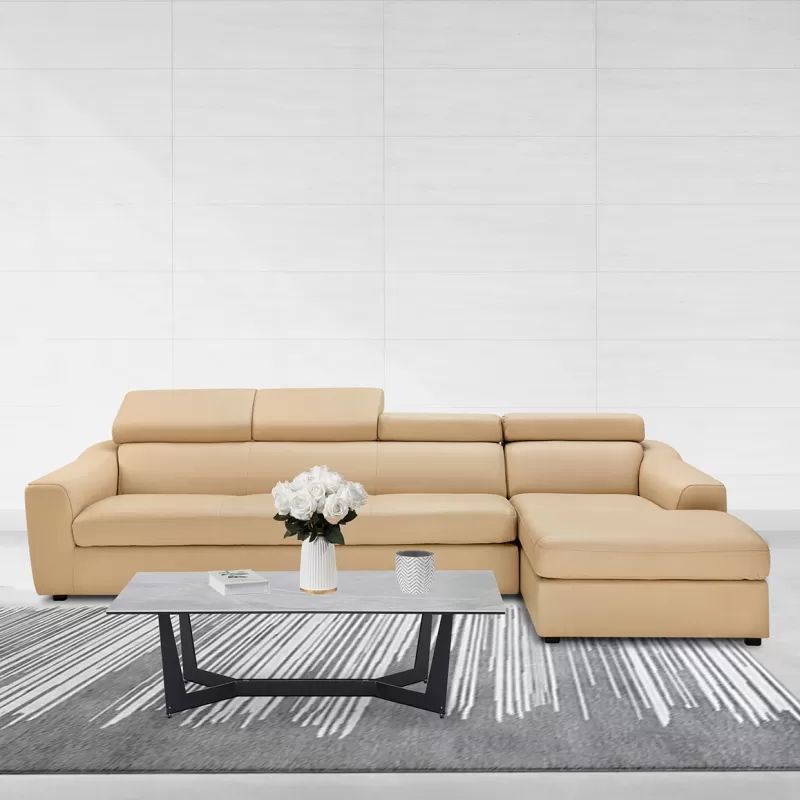 Mua Sofa góc da bò Nhật Bản Leighton
