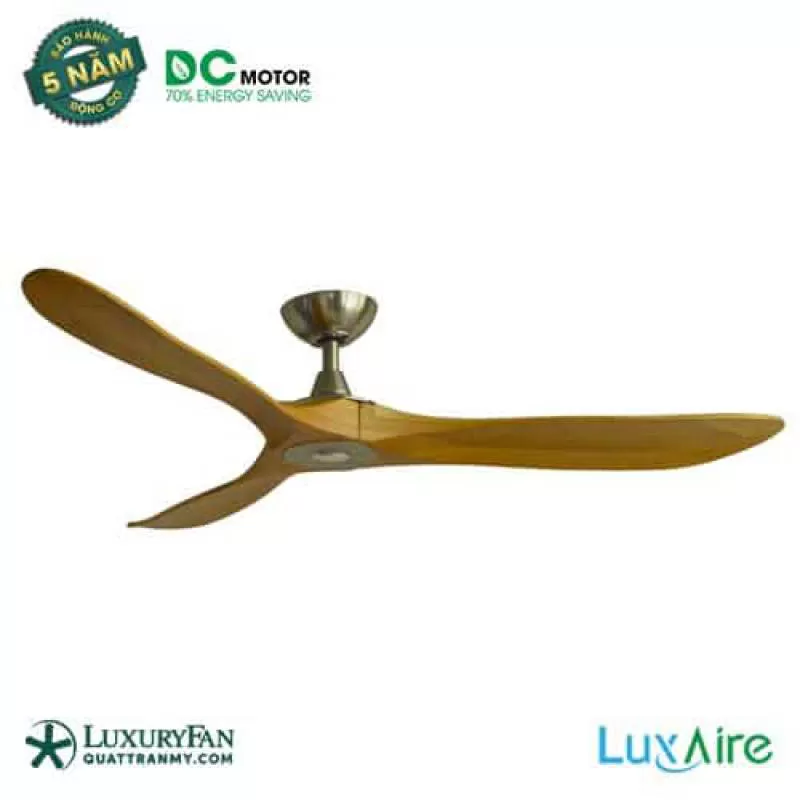 LUXAIRE SLIDER DC SOLID WOOD BN