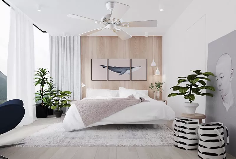 8+ Mẫu Quạt Trần Màu Trắng Thiết Kế Hiện Đại, Tinh Tế