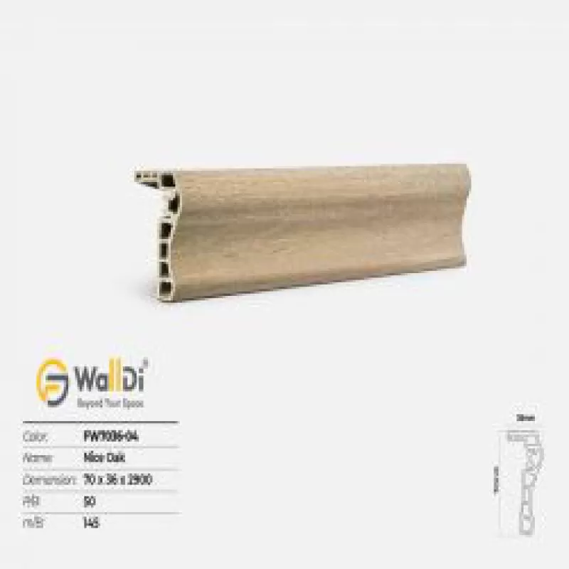 Phào kết thúc Walldi FW7036-04 - Nice Oak - 36mm