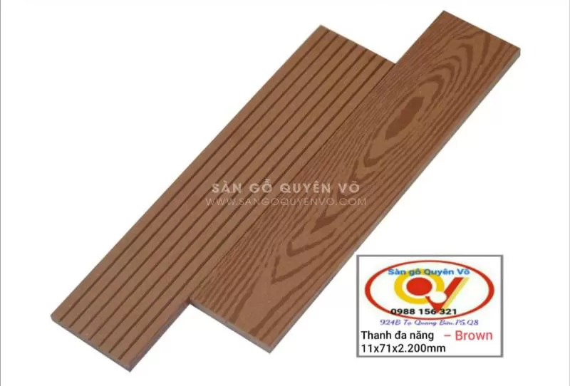 Thanh đa năng ngoài trời - brown- bản 71mm