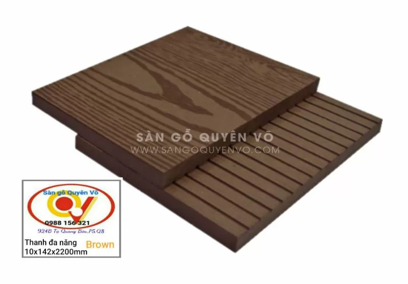 Thanh lam đa năng ngoài trơì - Brown - bản 142mm