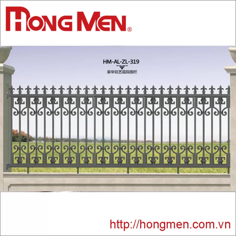 Hàng rào hợp kim nhôm HM-AL-ZL-319