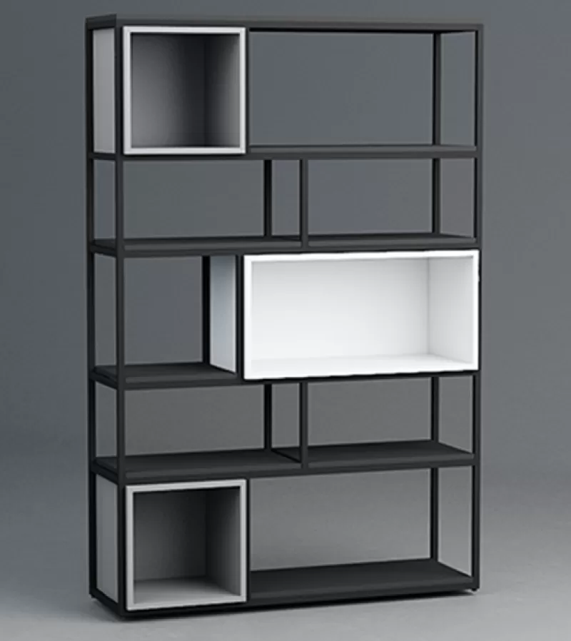 Kệ sách trắng đen SK105
