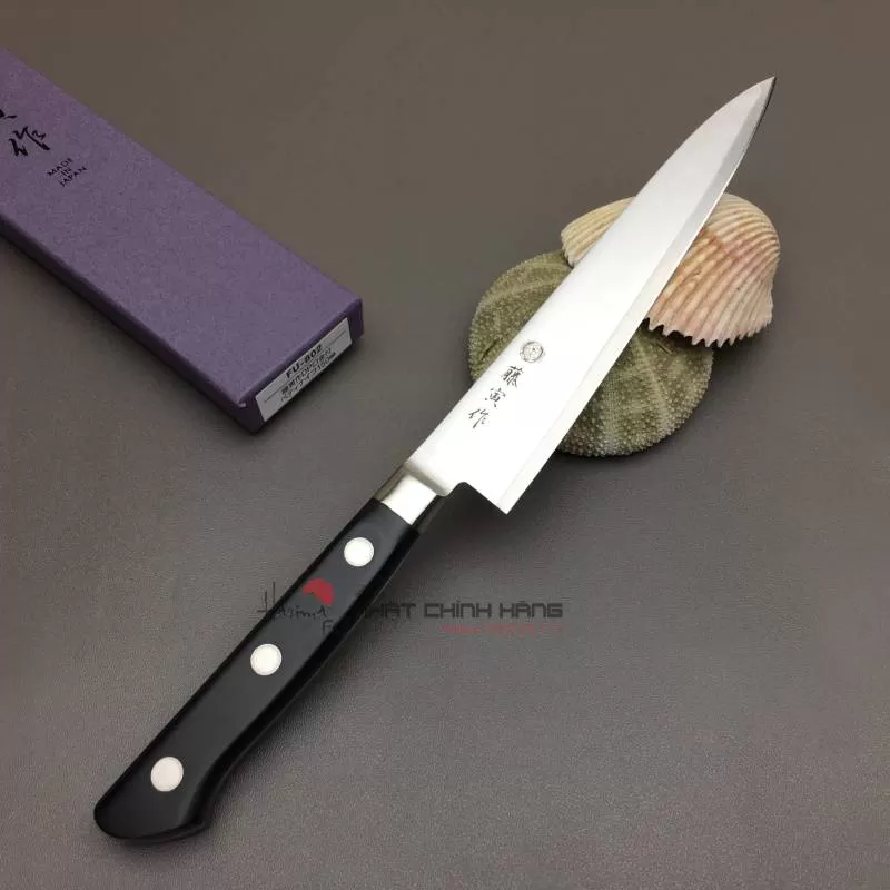 Dao TOJIRO Petty 150mm FU-802 - ghép 3 lớp hợp kim DP Cobalt - Nhập khẩu Nhật Bản 
