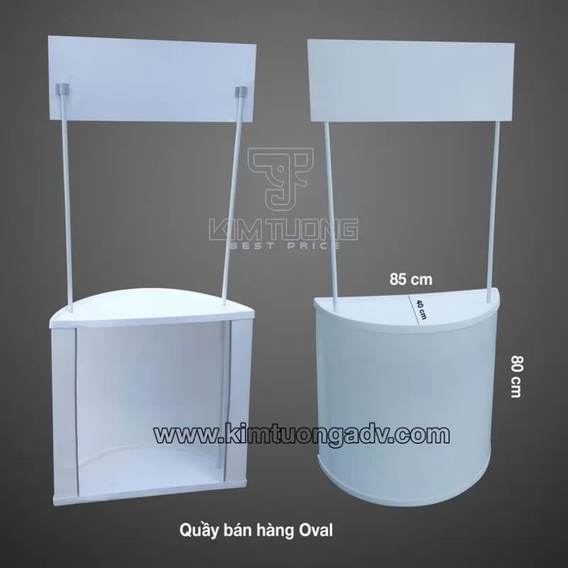 Quầy Bán Hàng Nhựa Oval
