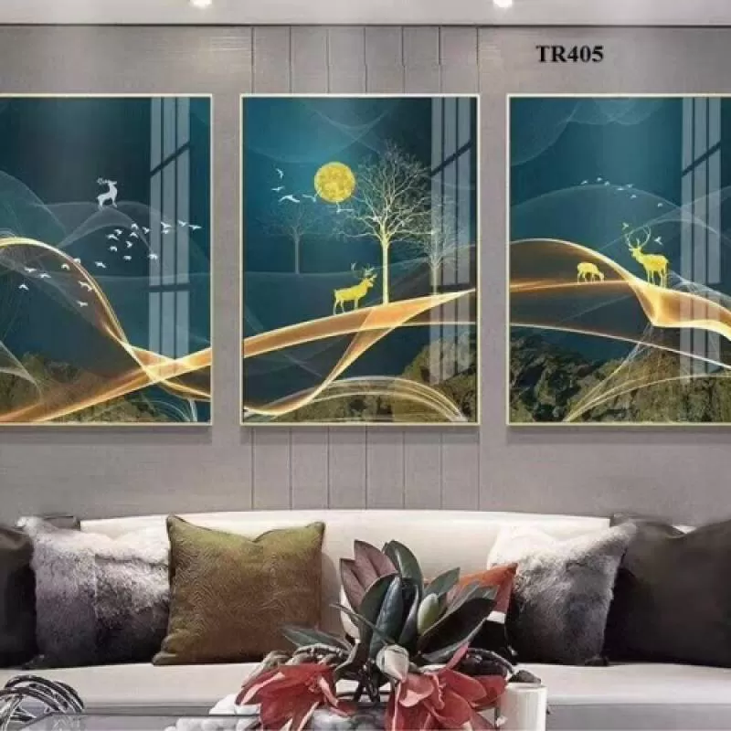 Tranh pha lê sứ 60x80cm, 60x80cm, 60x80cm TR405