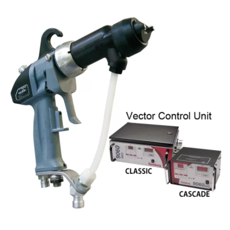 Súng phun sơn tĩnh điện Vector R70 Cascade