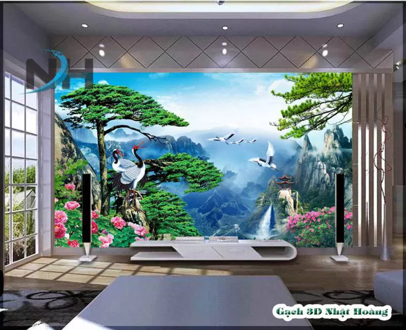 Gạch 3d sơn thủy MST09